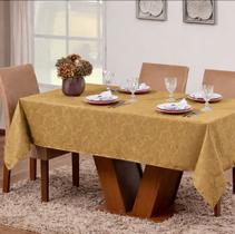 Toalha de Mesa Jacquard 4, 6, 8 Lugares Luxo Decoração Várias Cores