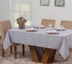 Toalha de Mesa Jacquard 4, 6, 8 Lugares Luxo Decoração Várias Cores Toalha de Mesa Jacquard 4, 6, 8 Lugares Luxo Decoração Várias Cores