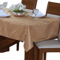 Toalha De Mesa Jacquard 6 Lugares Retangular Tecido Detalhado