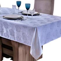 Toalha De Mesa Jacquard 6 Lugares Retangular Tecido Detalhado