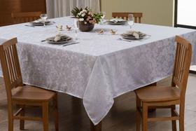 Toalha De Mesa Jacquard Cinza 1,40m x 1,00m