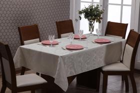 Toalha De Mesa Jacquard Lisa 3,50M 12 Lugares - Palha