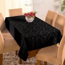 Toalha de Mesa Jacquard Lucy 6 e 8 Lugares Retangular Decorativa 2,50m x 1,40m