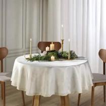 Toalha de Mesa Jacquard Lumina Redonda 160cm - Dohler Toalha de Mesa Jacquard Lumina Redonda 160cm - Dohler