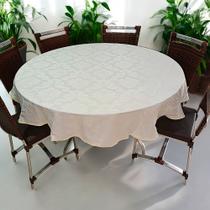 Toalha de Mesa Jacquard Redonda 4, 6, 8 Cadeiras