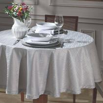 Toalha de Mesa Jacquard Requinte II Liso Redonda 1,60m - Dohler