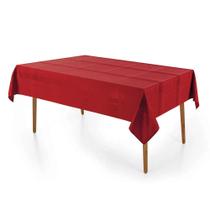 Toalha de Mesa Jacquard Retangular Fragnani - 6 Lugares - Vermelha - Karsten