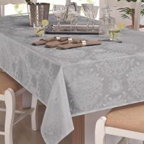 Toalha de Mesa Jantar impermeável Quadrada 8 Lugares