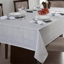 Toalha de Mesa Jantar Retangular 8 Lugares Impermeável 2,70 x 1,60 m