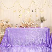 Toalha de mesa Juya Delight Lavender Sequin 50x80cm Retangular