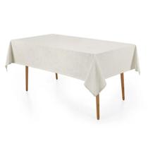 Toalha de Mesa Karsten Nature Jacquard Katherine 160x270cm Toalha de Mesa Karsten Nature Jacquard Katherine 160x270cm