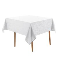 Toalha de Mesa Karsten Quadrada Beatrice 4 Lugares 140x140 cm Branca - 3893