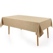 Toalha de Mesa Karsten Retangular 12 Lugares Sempre Limpa Jacquard Herbare 160 x 320cm