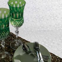 Toalha de Mesa Karsten Sempre Limpa Faenza Branco 160X320 cm Toalha de Mesa Karsten Sempre Limpa Faenza Branco 160X320 cm