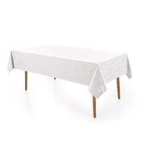 Toalha de Mesa Karsten Veríssimo Easy Wash 6 Lugares Branco