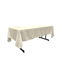 Toalha de Mesa LA Linen 152x321 cm Poliéster Popeline Marfim Toalha de Mesa LA Linen 152x321 cm Poliéster Popeline Marfim