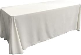 Toalha de mesa LA Linen Poliéster Popeline Lavável 90x132cm Branca Toalha de mesa LA Linen Poliéster Popeline Lavável 90x132cm Branca