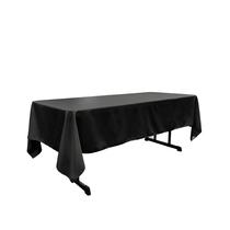 Toalha de mesa LA Linen Poliéster Poplin 152x259cm preta Toalha de mesa LA Linen Poliéster Poplin 152x259cm preta