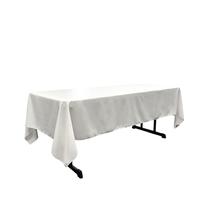 Toalha de mesa LA Linen Poliéster Poplin 152x274cm Branca Toalha de mesa LA Linen Poliéster Poplin 152x274cm Branca