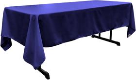 Toalha de mesa LA Linen Poliéster Poplin 152x305cm Azul Royal