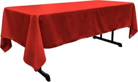 Toalha de mesa LA Linen Poliéster Poplin 152x305cm Vermelha Toalha de mesa LA Linen Poliéster Poplin 152x305cm Vermelha