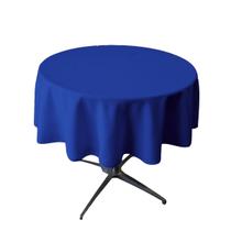 Toalha de mesa LA Linen Poliéster Poplin Lavável Redonda 148cm Toalha de mesa LA Linen Poliéster Poplin Lavável Redonda 148cm