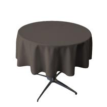 Toalha de mesa LA Linen Poliéster Poplin Lavável Redonda 58cm Toalha de mesa LA Linen Poliéster Poplin Lavável Redonda 58cm
