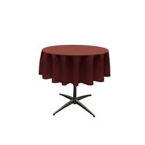Toalha de mesa LA Linen Poliéster Poplin Redonda 130 cm Borgonha Toalha de mesa LA Linen Poliéster Poplin Redonda 130 cm Borgonha