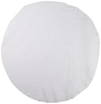 Toalha de mesa LA Linen Poliéster Poplin redonda 130cm branca Toalha de mesa LA Linen Poliéster Poplin redonda 130cm branca