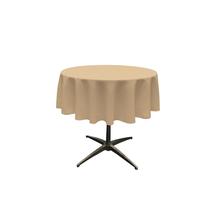 Toalha de mesa LA Linen Poliéster Poplin redonda 130cm cáqui Toalha de mesa LA Linen Poliéster Poplin redonda 130cm cáqui