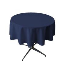 Toalha de mesa LA Linen Poliéster Poplin redonda 130cm Navy Toalha de mesa LA Linen Poliéster Poplin redonda 130cm Navy