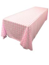 Toalha de mesa LA Linen TCcheck 90x132-Pink K37 Poliéster Guingão Toalha de mesa LA Linen TCcheck 90x132-Pink K37 Poliéster Guingão