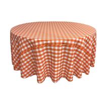 Toalha de mesa LA Linen TCcheck108R-OrangeK48 Poliéster Gingham Toalha de mesa LA Linen TCcheck108R-OrangeK48 Poliéster Gingham