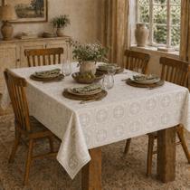 Toalha de Mesa Lávavel 10 Lugares Cozinha estilo Farm House