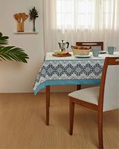 Toalha de mesa Lepper Pop quadrada 140x140cm 4 lugares estampada