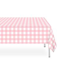 Toalha de mesa LIKAJON Pink Gingham descartável 54x108 em 6 pacotes Toalha de mesa LIKAJON Pink Gingham descartável 54x108 em 6 pacotes