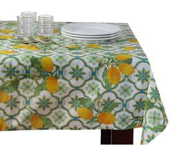 Toalha de mesa Limone branco 260x150cm impermeável