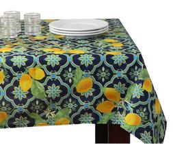 Toalha de mesa Limone marinho 260x150cm impermeável