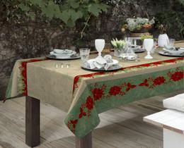 Toalha de Mesa Linhão Retangular 8 Lugares Natal 1,40 x 2,90 Toalha de Mesa Linhão Retangular 8 Lugares Natal 1,40 x 2,90