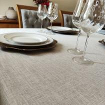 Toalha de Mesa Linho Algoester 4 Lugares Sofisticada Decorativa Otimo Acabamento 4 Cadeiras