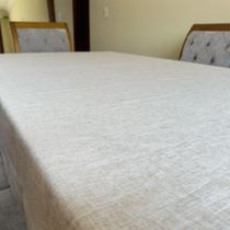 Toalha de Mesa Linho Algoester 6 Lugares 140x200 Sofisticada Decorativa Otimo Acabamento