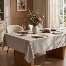 Toalha De Mesa Linho Cru Tecido Encorpado Premium Sala Jantar Cozinha Toalha De Mesa Linho Cru Tecido Encorpado Premium Sala Jantar Cozinha