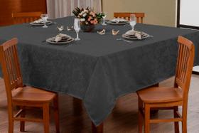 Toalha de Mesa Lisa Jacquard Adamascado Luxo 2,00mx1,40m (6 lugares)