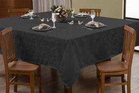 Toalha de Mesa Lisa Jacquard Adamascado Luxo 3,50mx1,40m (12 lugares)