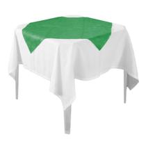 Toalha de Mesa Liso Verde Bandeira Tnt 70cm x 70cm - 10 Un