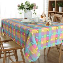 Toalha de mesa LUSHVIDA Retângulo quadriculado de Páscoa 150x210cm Toalha de mesa LUSHVIDA Retângulo quadriculado de Páscoa 150x210cm