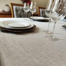 Toalha de Mesa Luxo para Jantar Linho 6 e 8 Lugares