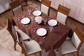 Toalha de Mesa Luxo Tecido Jacquard 08 Lugares 1,35x2,50 Retangular