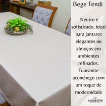 Toalha de Mesa Maquinetada Mesa Posta Decorativa Luxo Bainha Larga Tamanhos 4, 6, 8, 10, 12 Cadeiras