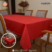 Toalha de Mesa Maquinetado 80X80 cm Cor:Vermelho